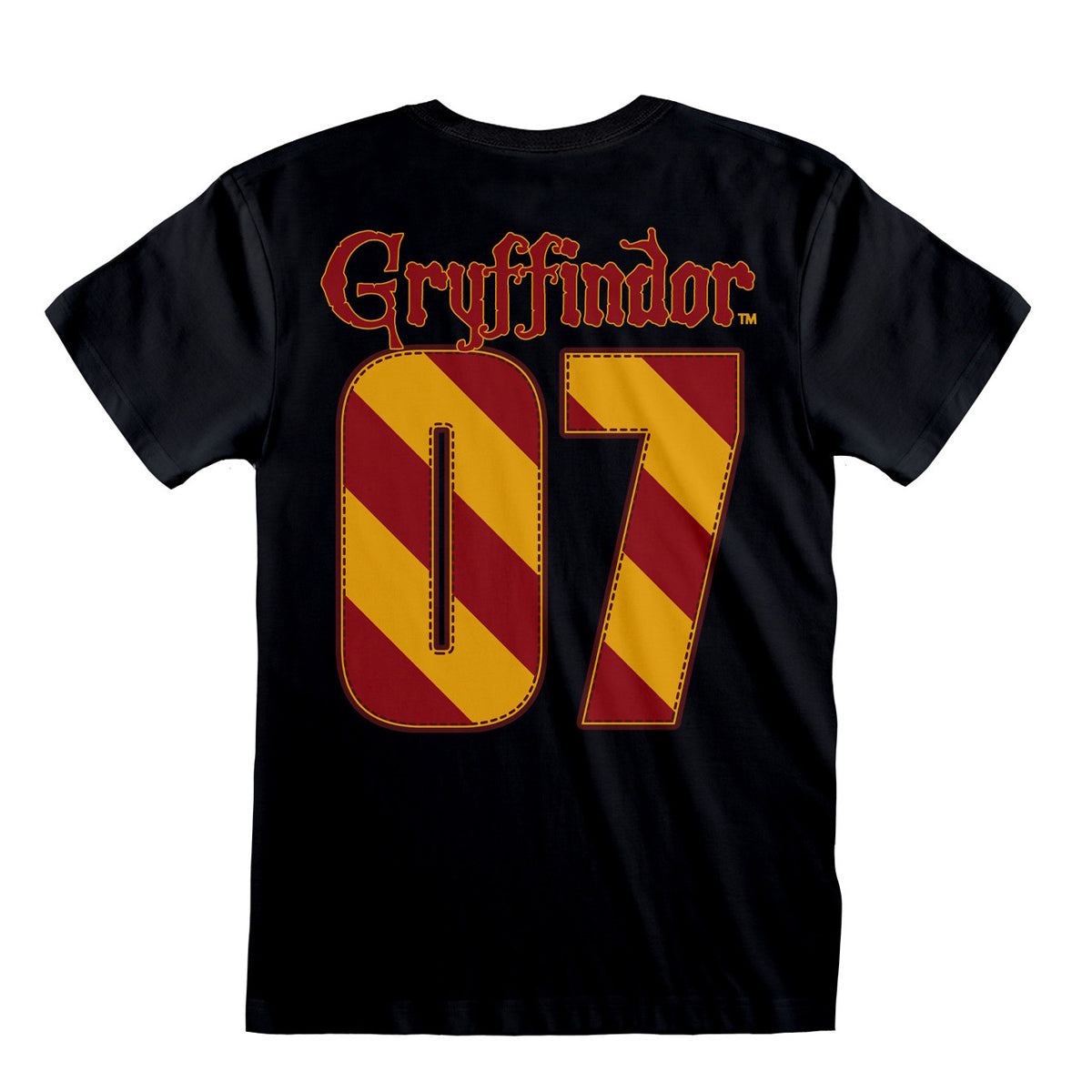 Black - Back - Harry Potter Unisex Adult Quidditch Gryffindor T-Shirt