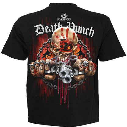 Black - Back - Spiral Direct Unisex Adult Assassin Five Finger Death Punch Back Print T-Shirt