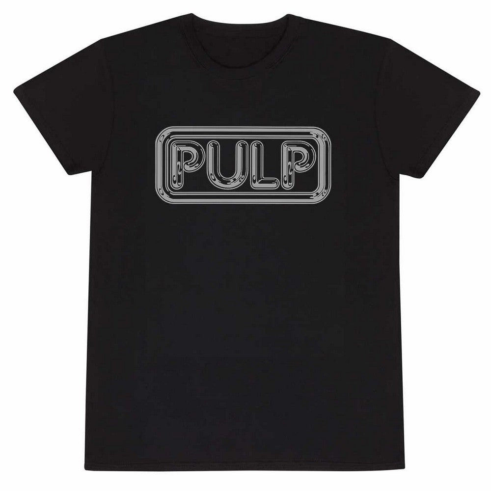 Black - Front - Pulp Unisex Adult Different Class Logo T-Shirt