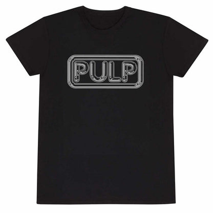 Black - Front - Pulp Unisex Adult Different Class Logo T-Shirt
