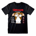 Black - Front - Gremlins Unisex Adult The Rules T-Shirt