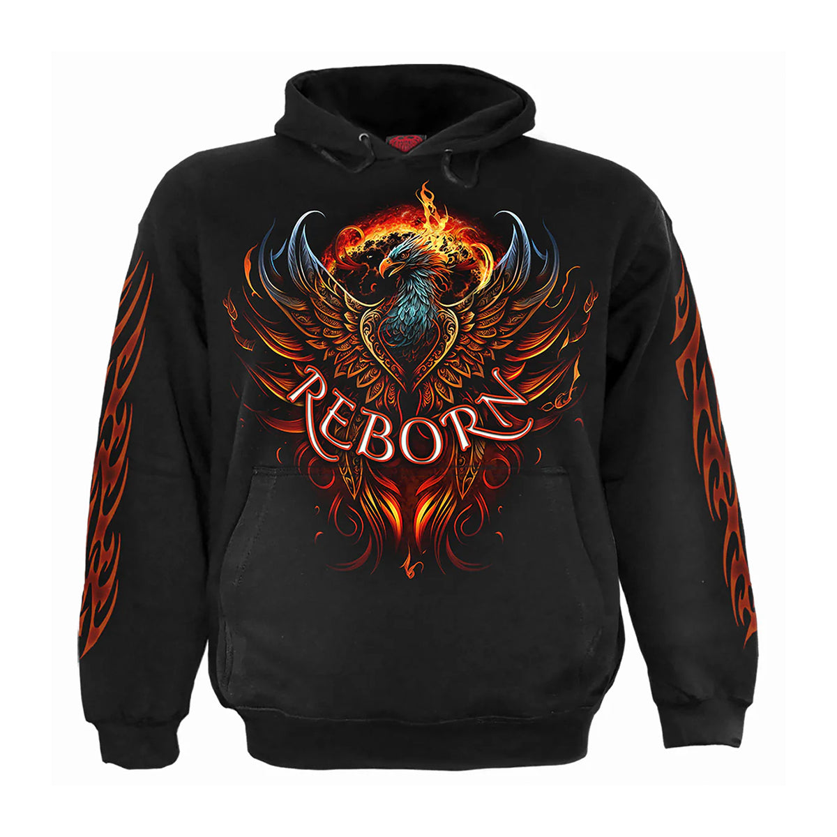 Black - Front - Spiral Direct Unisex Adult Ashes Reborn Hoodie