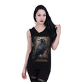 Black - Back - Spiral Direct Womens-Ladies Raven Wise Sleeveless T-Shirt