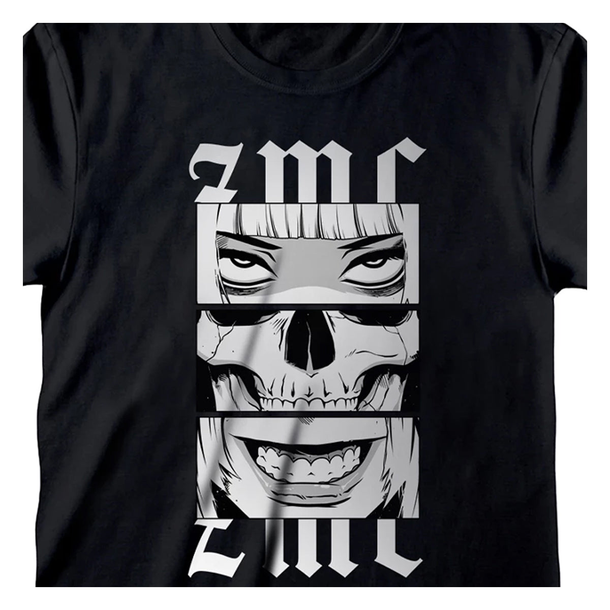 Black - Back - Zombie Makeout Club Unisex Adult Skull T-Shirt