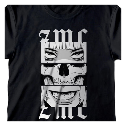 Black - Back - Zombie Makeout Club Unisex Adult Skull T-Shirt