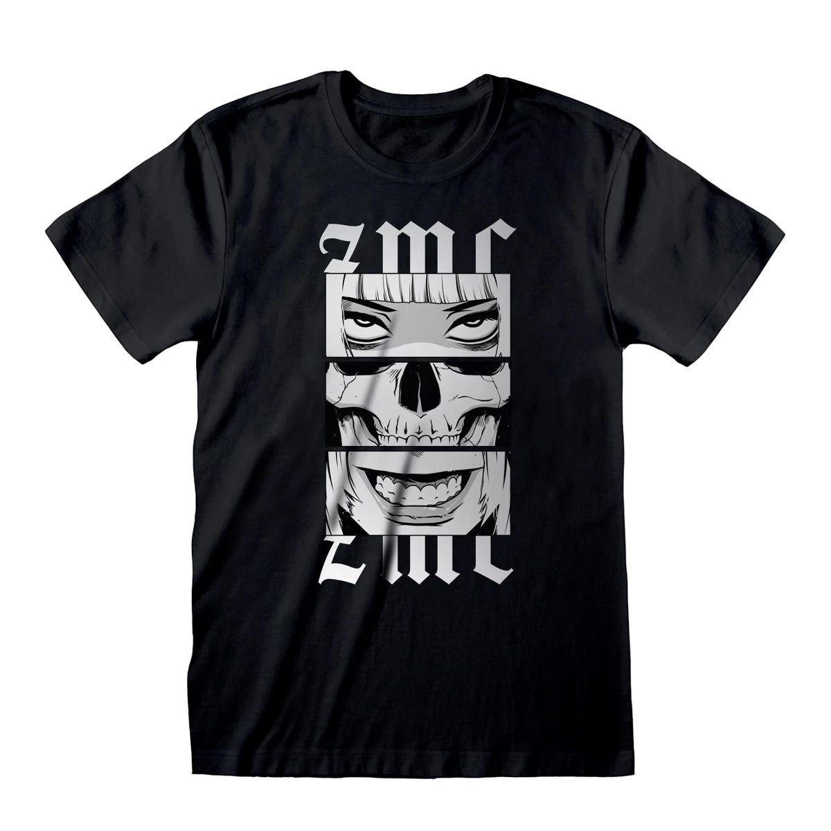 Black - Front - Zombie Makeout Club Unisex Adult Skull T-Shirt