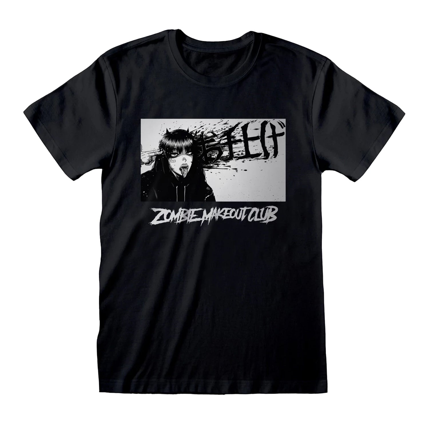 Black - Front - Zombie Makeout Club Unisex Adult Help T-Shirt