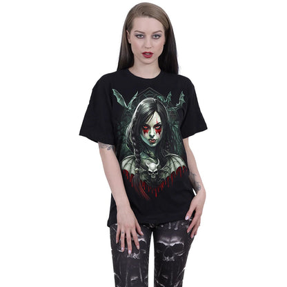 Black - Back - Spiral Direct Unisex Adult Hallow´s Eve Short-Sleeved T-Shirt