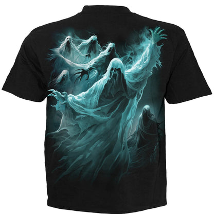Black - Back - Spiral Direct Unisex Adult Ghost Skull Short-Sleeved T-Shirt