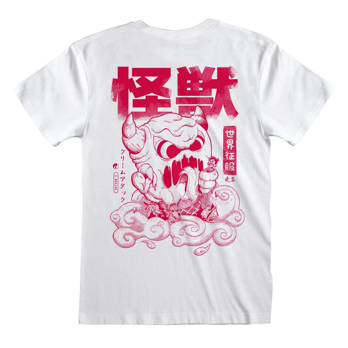 White - Back - Creepy Creams Unisex Adult Creamaggedon T-Shirt