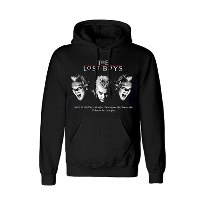 Black - Front - The Lost Boys Unisex Adult David Triptych Hoodie