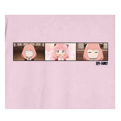 Light Pink - Back - Spy x Family Unisex Adult Anya Photo Poses T-Shirt