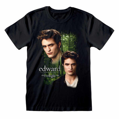 Black - Front - Twilight Unisex Adult Edward T-Shirt
