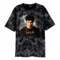 Black - Front - Twilight Unisex Adult Jacob Tie Dye T-Shirt