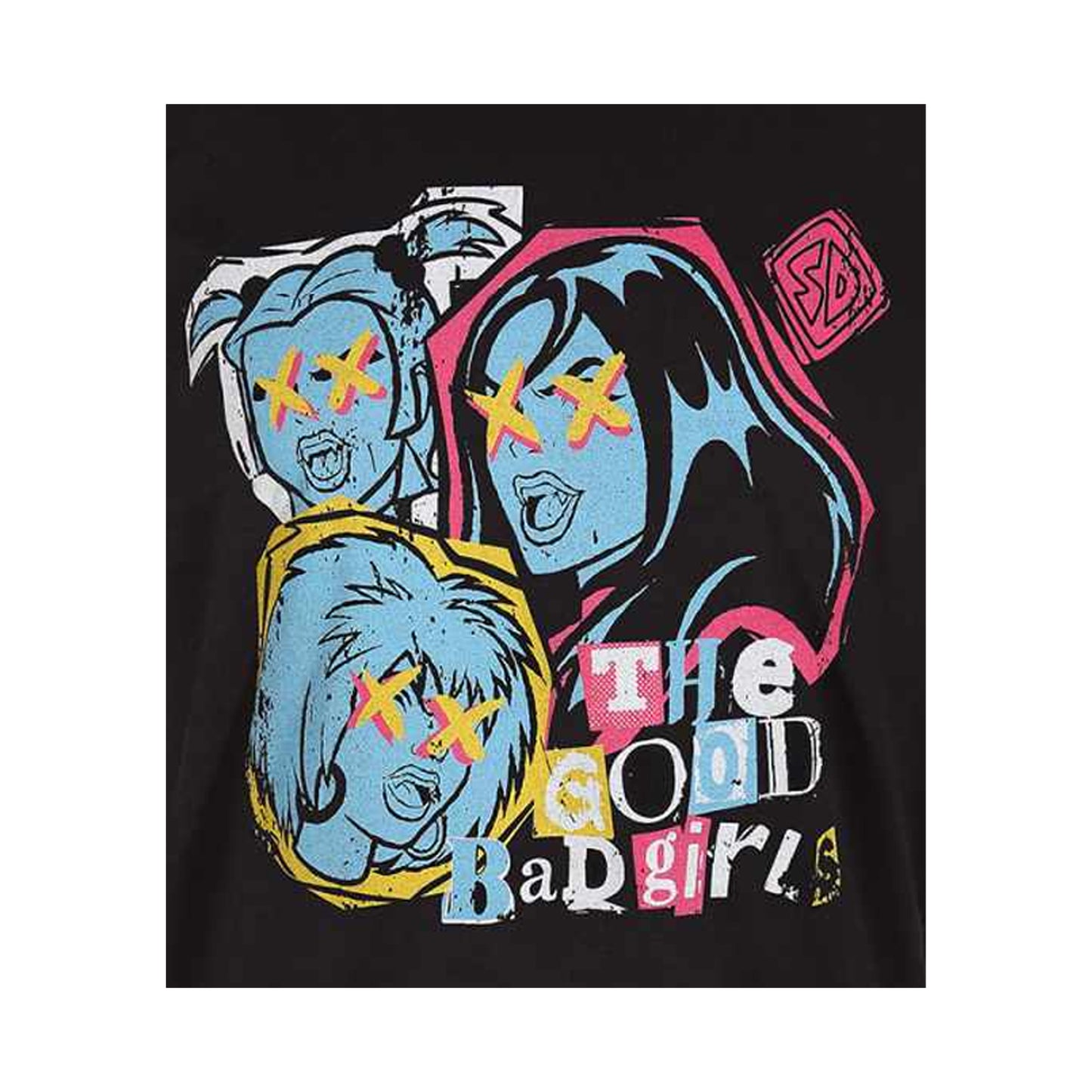 Black - Side - Hex Girls Unisex Adult Good Bad T-Shirt