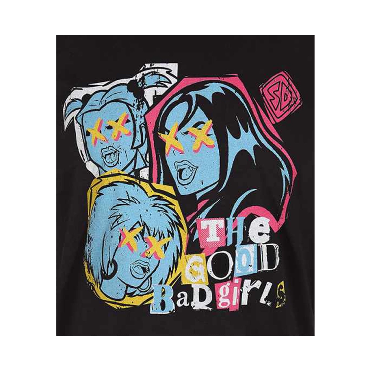 Black - Side - Hex Girls Unisex Adult Good Bad T-Shirt