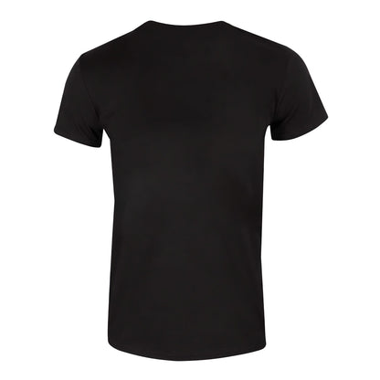 Black - Back - Moomin Unisex Adult Flowers Japanese T-Shirt