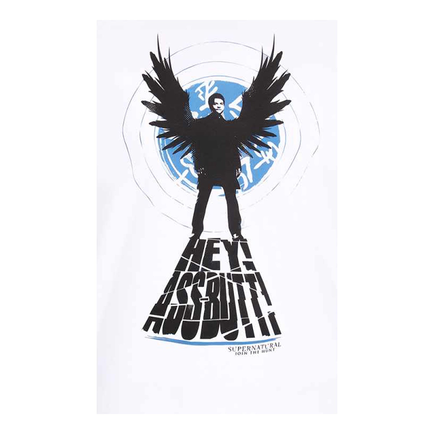 White - Back - Supernatural Unisex Adult Assbutt T-Shirt