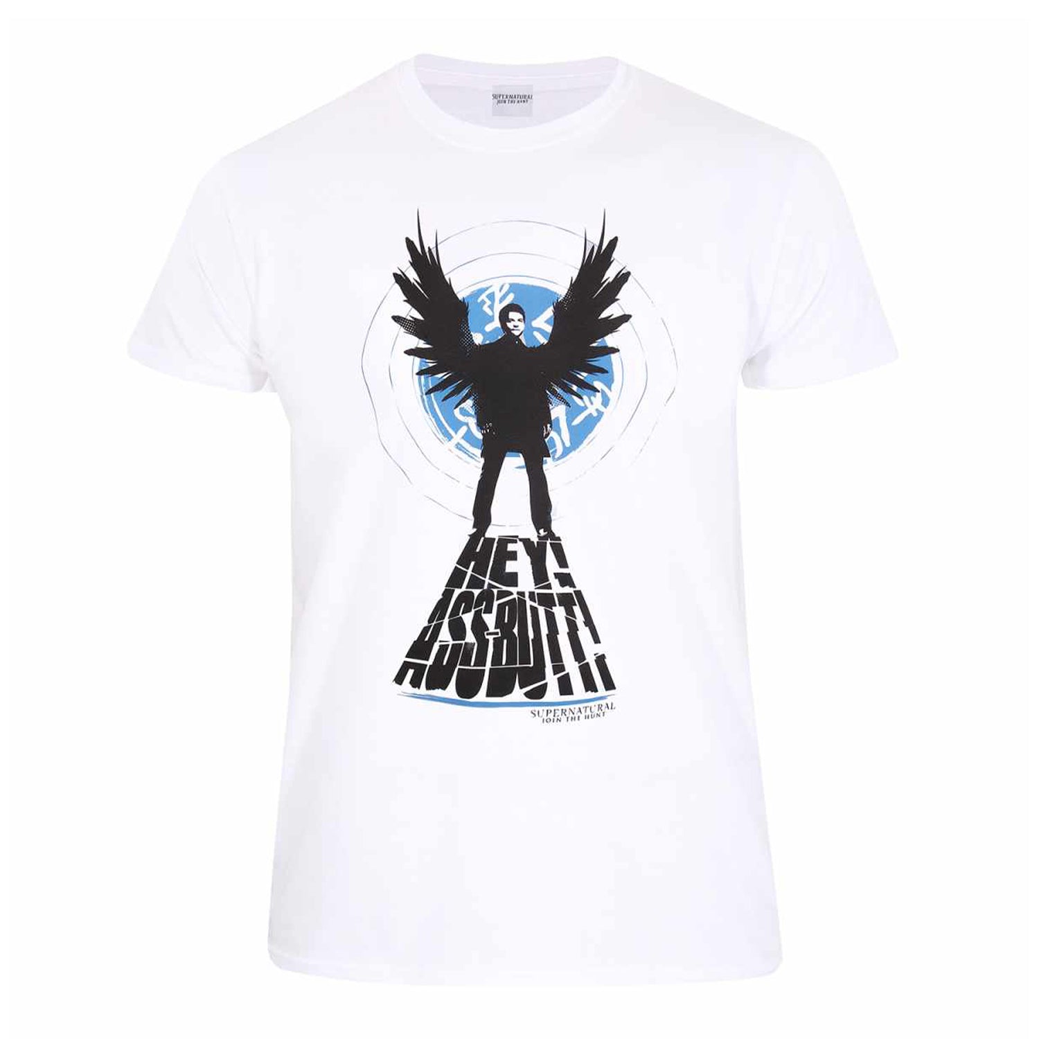 White - Front - Supernatural Unisex Adult Assbutt T-Shirt