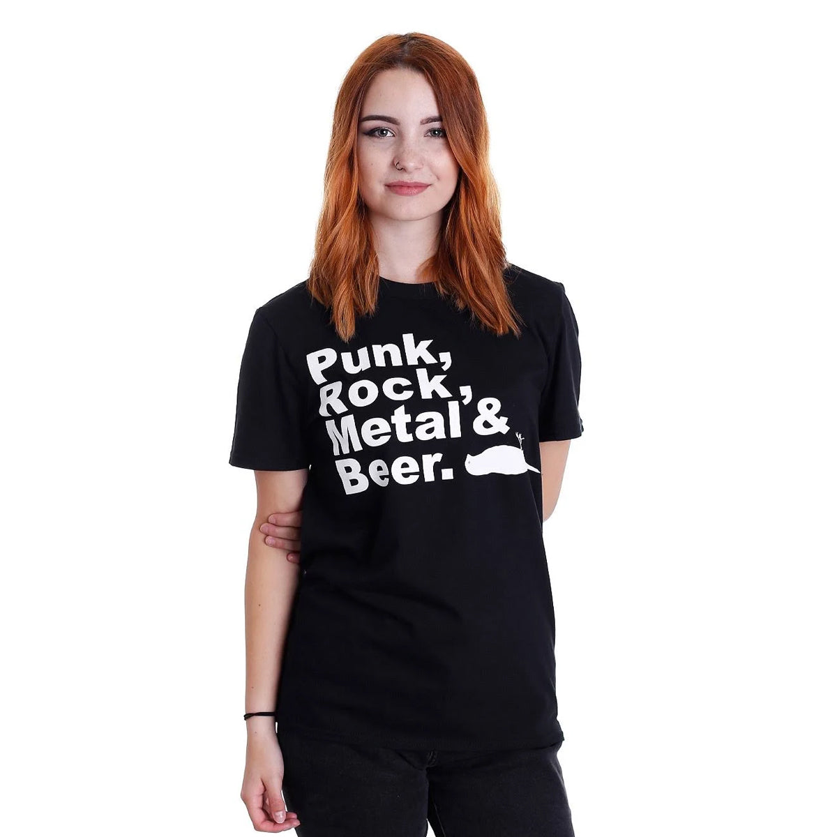 Black - Front - Atticus Unisex Adult PRMB T-Shirt