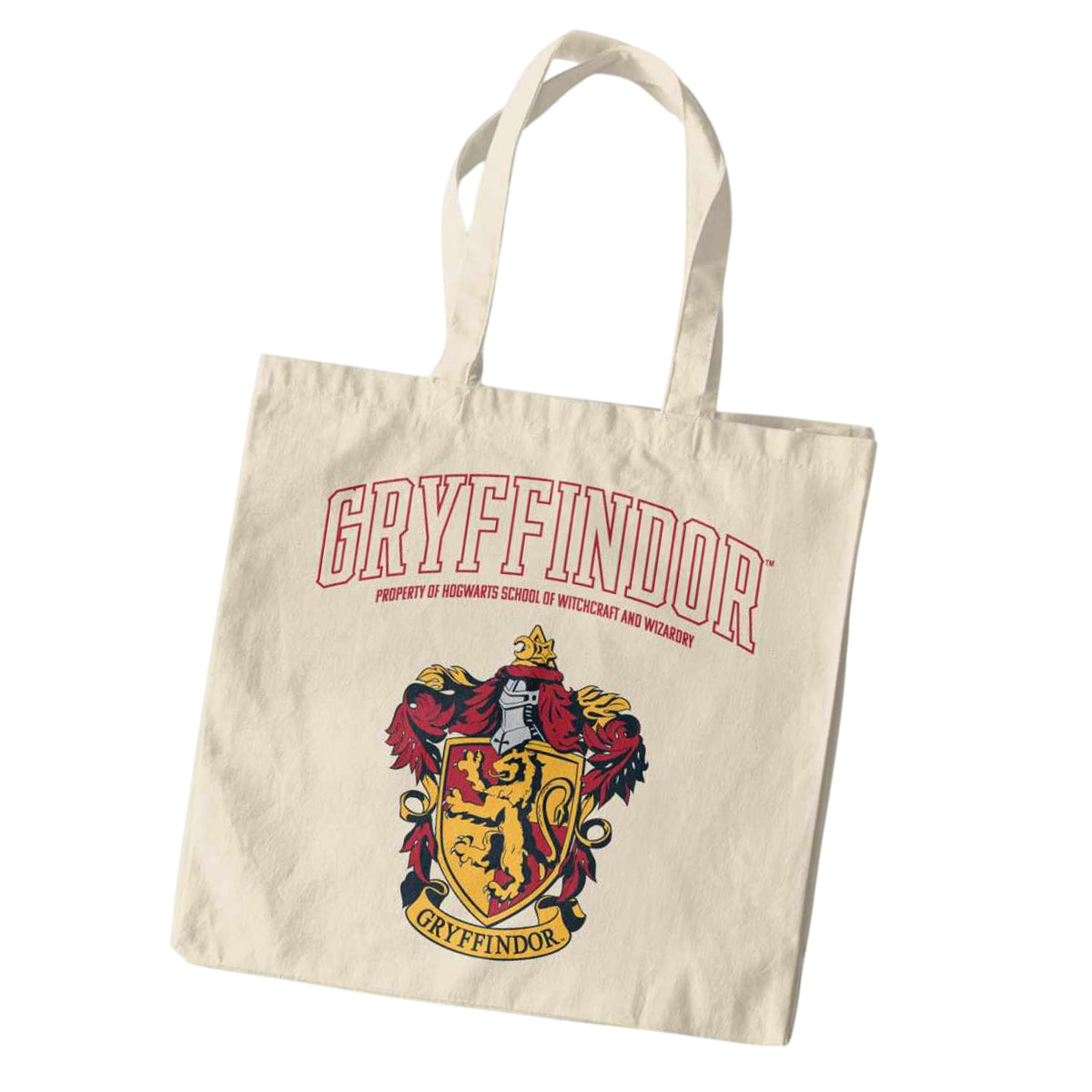 Natural - Back - Harry Potter Gryffindor Tote Bag