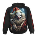 Black - Back - Spiral Direct Unisex Adult Santa Clown Hoodie