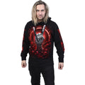 Black - Side - Spiral Direct Unisex Adult Tomb Of Rock Hoodie