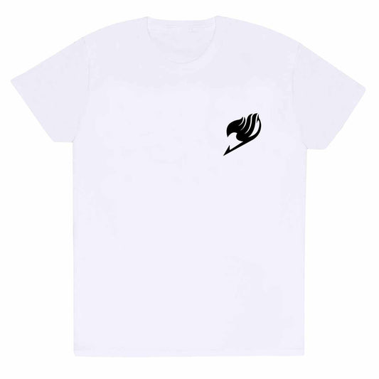 White - Front - Fairy Tail Unisex Adult Logo & Characters T-Shirt
