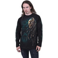 Black - Side - Spiral Direct Unisex Adult Dread Rocks Long-Sleeved T-Shirt