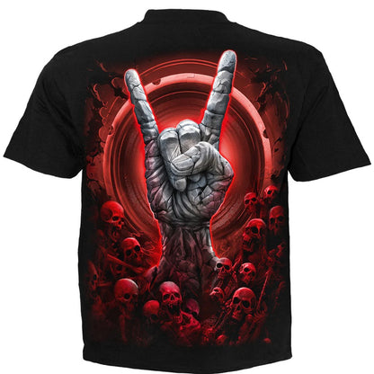 Black - Back - Spiral Direct Unisex Adult Tomb Of Rock T-Shirt