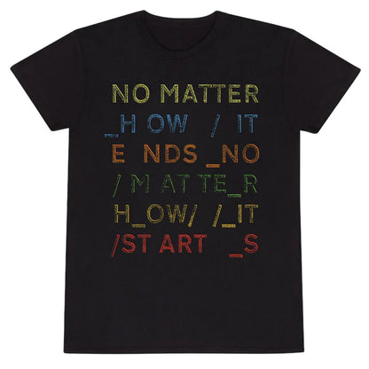 Black - Front - Radiohead Unisex Adult No Matter T-Shirt