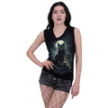 Black - Back - Spiral Direct Womens-Ladies Spell Bound Sleeveless Tank Top