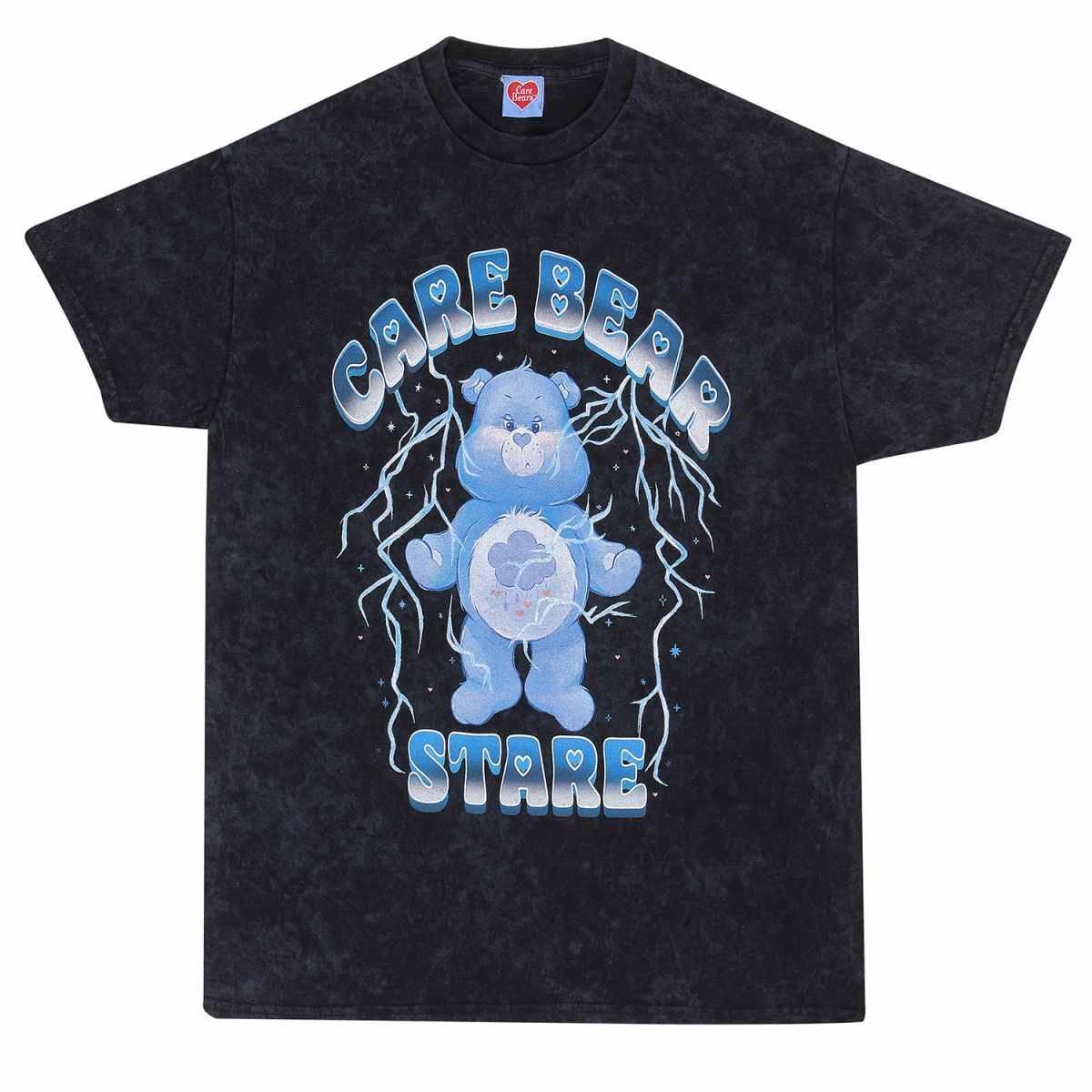 Black - Front - Care Bears Unisex Adult Stare T-Shirt