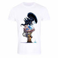 White-Black - Front - Alien Unisex Adult Don´t Look Up T-Shirt