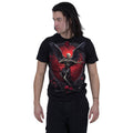 Black-Red - Back - Spiral Unisex Adult Cupid´s Curse T-Shirt
