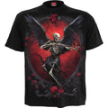Black-Red - Front - Spiral Unisex Adult Cupid´s Curse T-Shirt