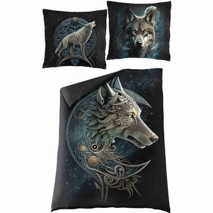Black - Back - Spiral Direct Forest Guardians Duvet Cover Set