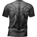 Black - Back - Superman Unisex Adult Muscles T-Shirt