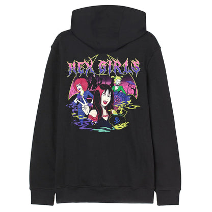 Black - Back - Hex Girls Unisex Adult Cauldron Hoodie