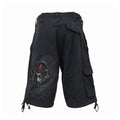 Black - Back - Spiral Direct Unisex Adult Dark Death Cargo Shorts
