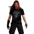 Black - Side - Spiral Unisex Adult Basilisk T-Shirt