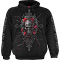 Black - Front - Spiral Unisex Adult Love Is Dead Hoodie