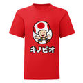 Red-White - Front - Super Mario Childrens-Kids Toad T-Shirt