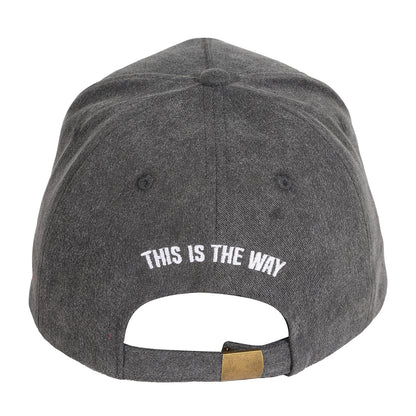 Black-Silver - Back - Star Wars The Mandalorian Crest Cap