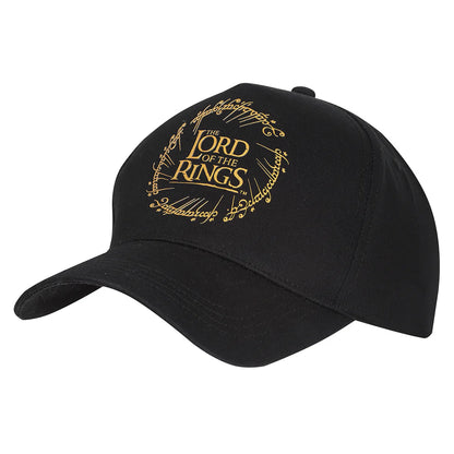 Black - Back - The Lord Of The Rings Logo Cap
