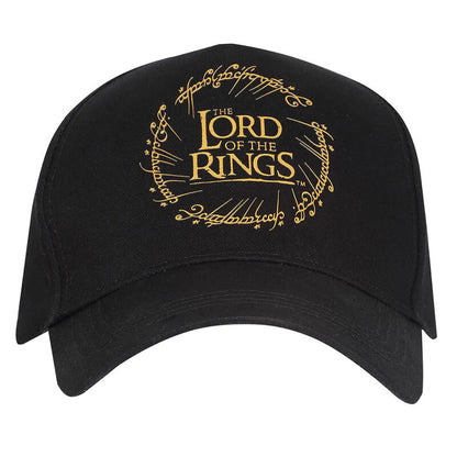 Black - Front - The Lord Of The Rings Logo Cap