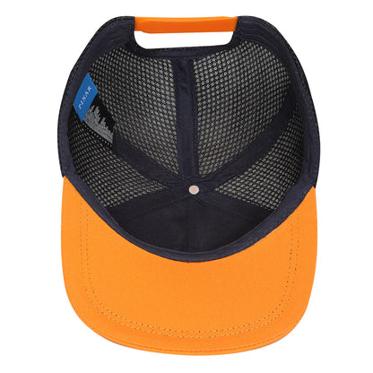 Blue-Orange-Black - Side - Wall-E Local Hero Trucker Cap