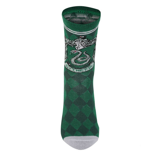 Green - Front - Harry Potter Unisex Adult Slytherin Socks