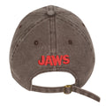 Grey - Back - Jaws Shark Tour Text Baseball Cap