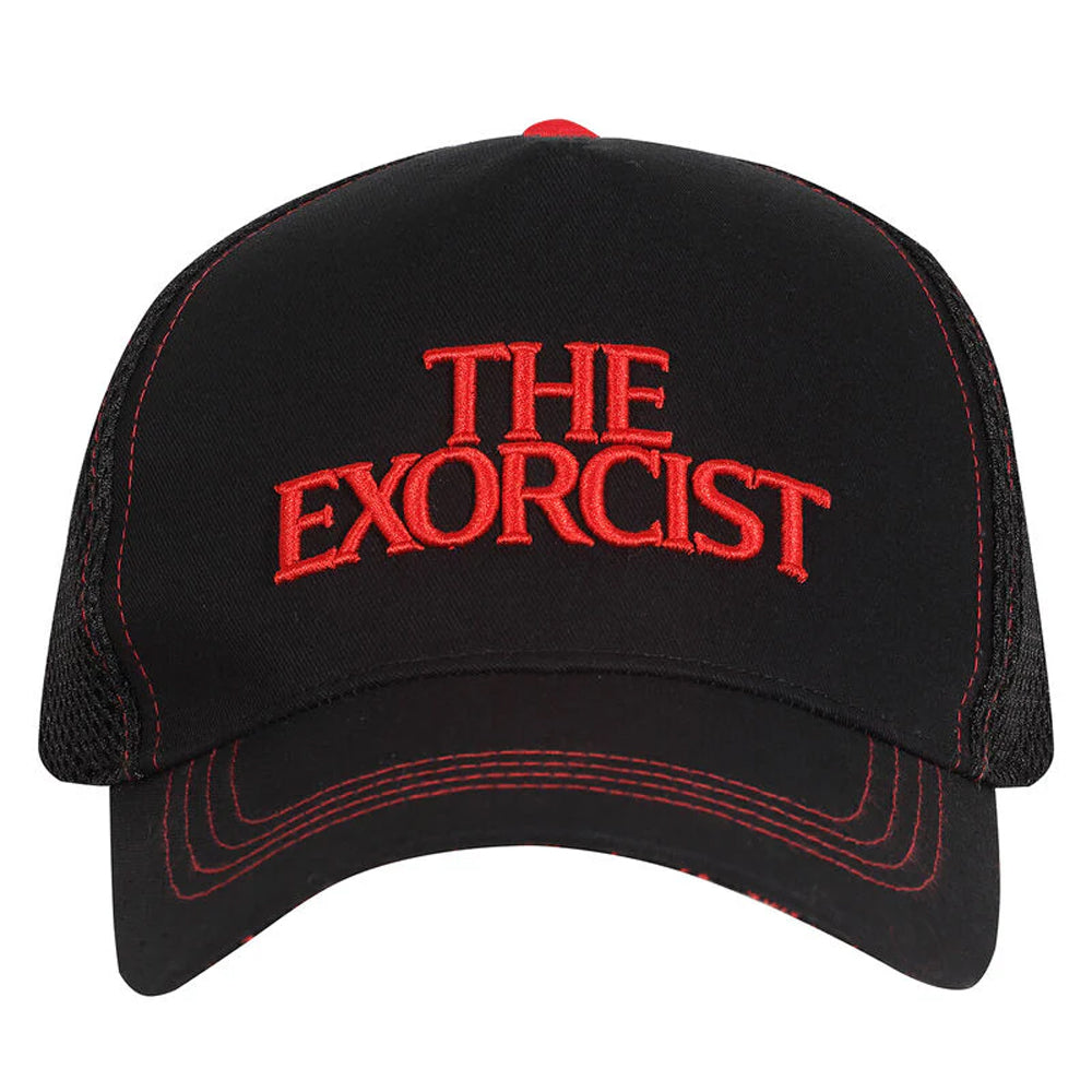 Black-Red - Front - The Exorcist Logo Baseball Cap